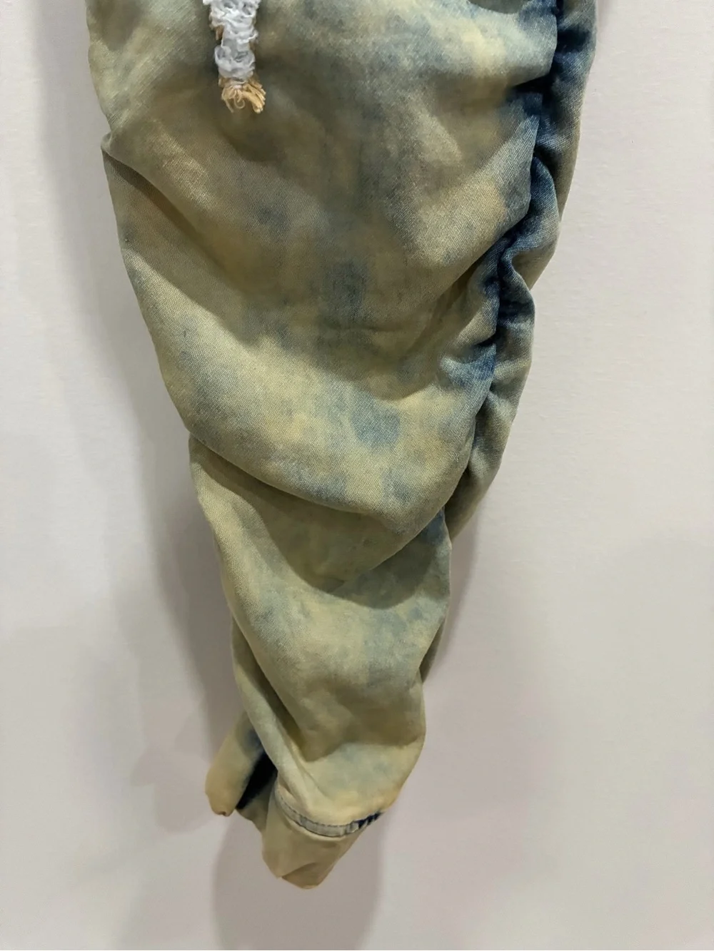 Men's Distressed Washed Green Jogger Jeans - Slim Fit- XXL